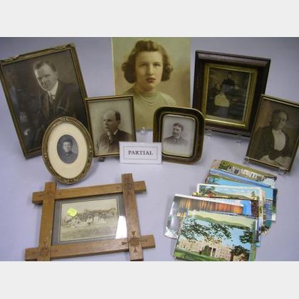 Group of Assorted Framed and Unframed Photographs, Ephemera and Collectibles. 