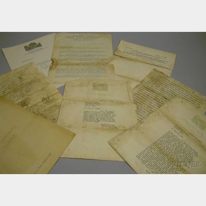 1924-1929 Wallace Nutting Ashland to Framingham, Massachusetts Relocation Related Correspondence and Documents