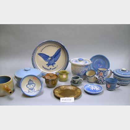 Approximately Seventy-five Pieces of Dorchester Pottery Decorated Tableware. 