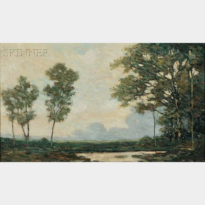 Arthur Hoeber (American, 1854-1915) Summer Landscape