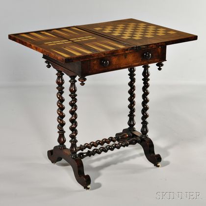 Figured Wood Veneer Gaming Table