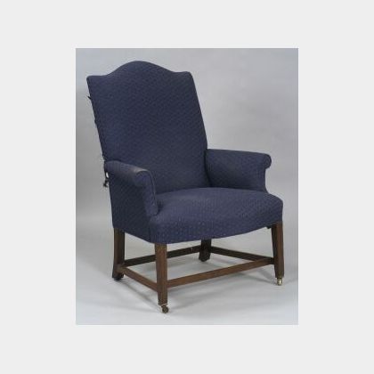 Federal Mahogany Upholstered Easy Chair