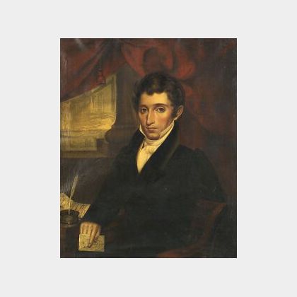 Attributed to William Willard (Sturbridge and Boston, 1818-1904) Portrait of Alfred Richardson (1793-1851)
