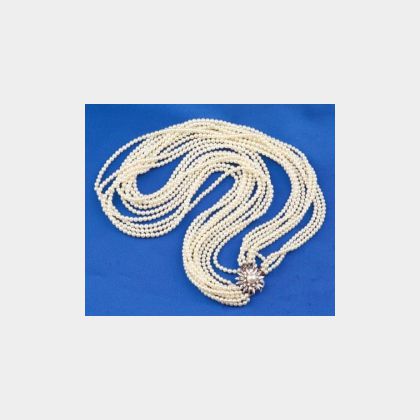 Cultured Pearl Torsade Necklace, Mikimoto
