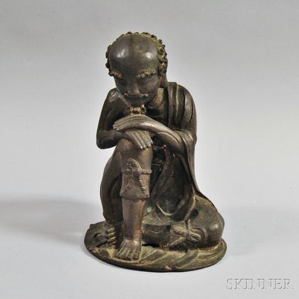 Cast Bronze Figure of an Ascetic Buddha