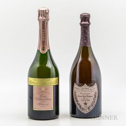 Mixed Vintage Rose Champagne, 2 bottles 