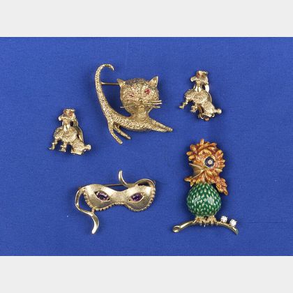 Group of Figural Jewelry