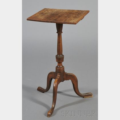 Federal Cherry Carved Tripod-base Candlestand
