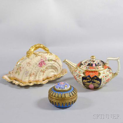 Three Porcelain Tableware Items