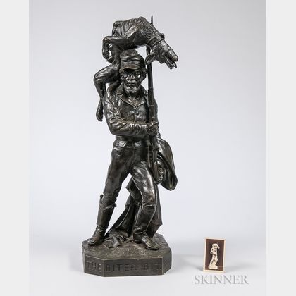 The Biter Bit Bronze Sculpture by Karl Muller