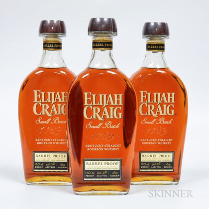 Elijah Craig Barrel Proof 12 Years Old, 3 750ml bottles 