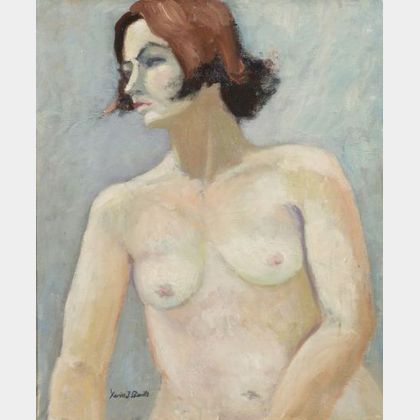 Xavier J. Barile (American, 1891-1981) Nude