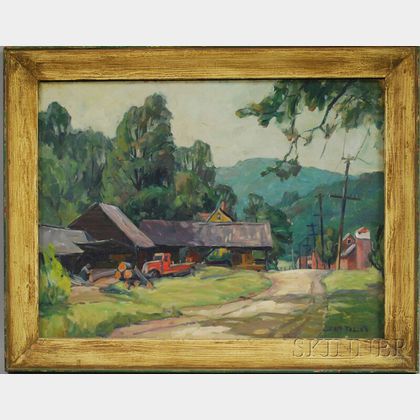 Grif Teller (American, 1899-1993) Old Sawmill, Wittenberg, New York