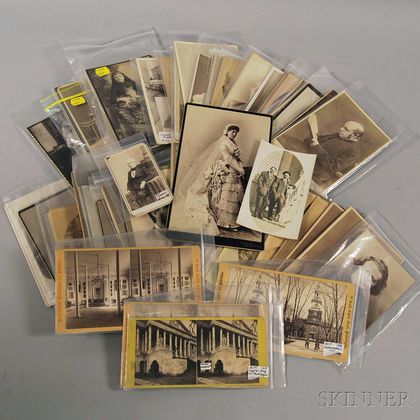 Group of Cabinet Cards, Stereocards, and Miscellaneous Photos