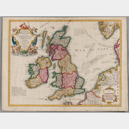 Great Britain. Guillaume de l'Isle (1675-1726) Les Isles Britanniques