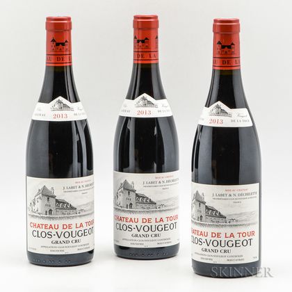 Chateau de la Tour Clos Vougeot 2013, 3 bottles 