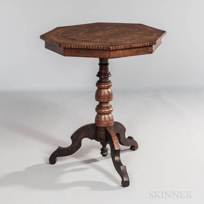 Octagonal Marquetry Table