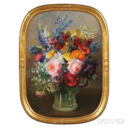Frederick M. Fenetti (American, 1854-1915) Floral Still Life