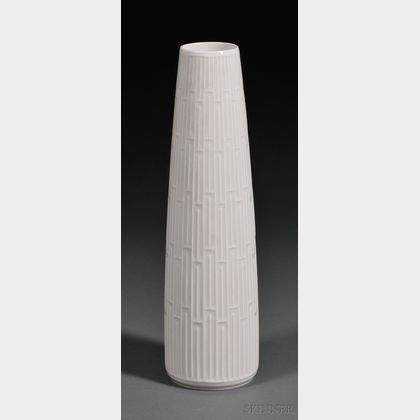 Hans Merz for Meissen Weiss Porcelain Vase