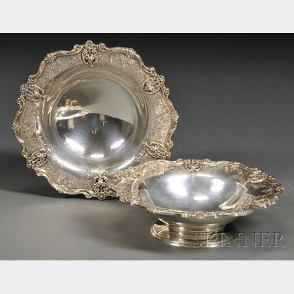 Pair of Footed Sterling Side Bowls