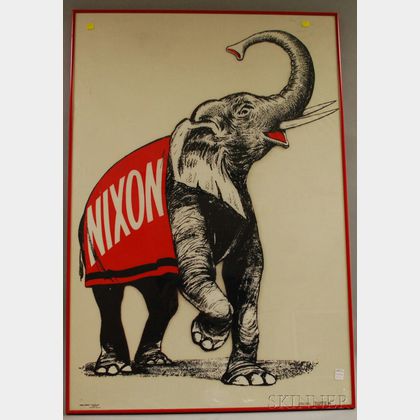 Framed 1968 Nixon Campaign Poster