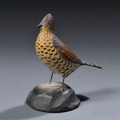 Crowell Miniature Ruffed Grouse Figure