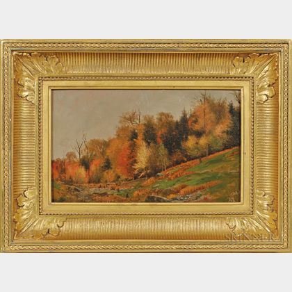 Jervis McEntee (New York, 1828-1891) Late Autumn Hillside