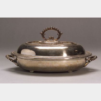 English Silver Plated Covered Entree Dish