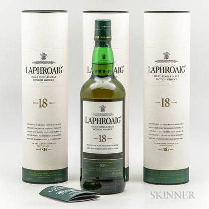 Laphroaig 18 Years Old, 3 750ml bottles (ot) 