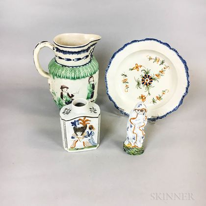 Four Pieces of English Pearlware