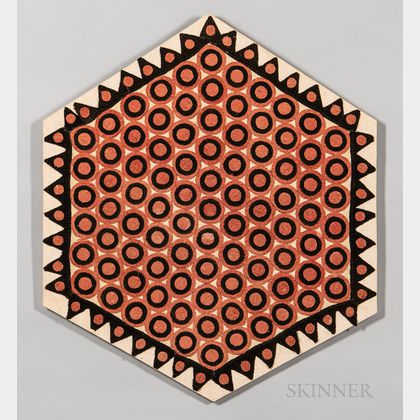 Hexagonal Penny Rug