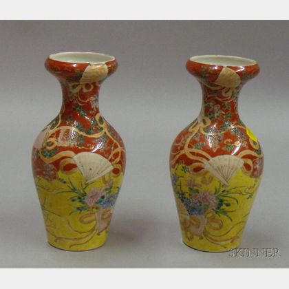 Pair of Fukugawa Vases