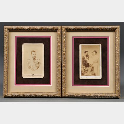 Two Period Carte-de-visites of the Russian Imperial Family