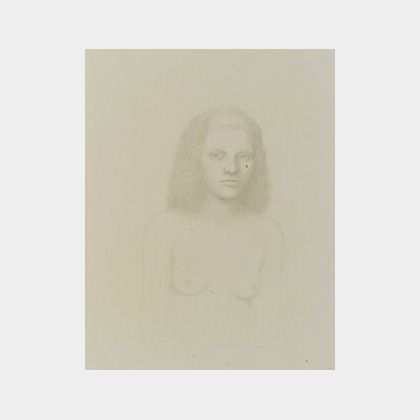 William H. Bailey (American, b. 1930) Seated Female Nude.