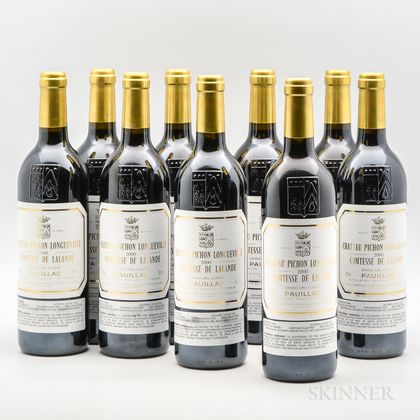 Chateau Pichon Lalande 2000, 9 bottles 