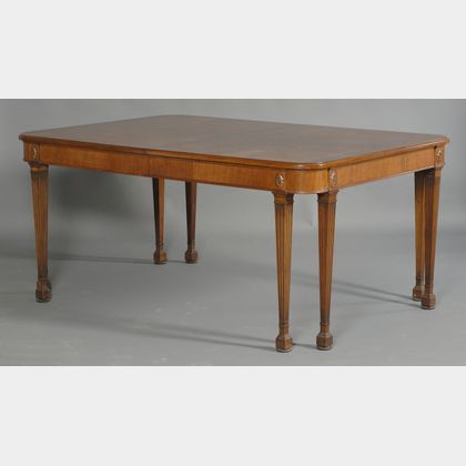 Chippendale Style Walnut Extension Dining Table
