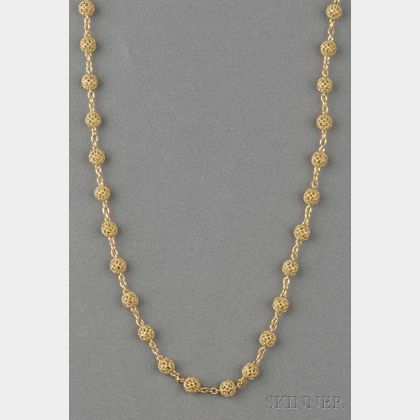 18kt Gold "Gitan" Necklace, Cynthia Bach