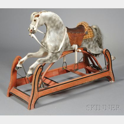 Painted Wood Appaloosa Rocking Horse