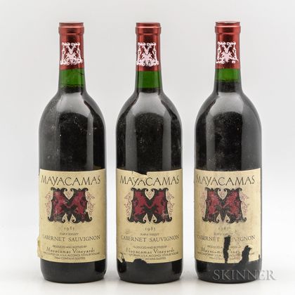 Mayacamus Cabernet Sauvignon 1985, 3 bottles 