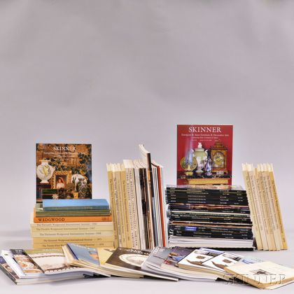 Approximately Ninety-six Wedgwood Related Auction Catalogs, Wedgwood International Books, and Ars Ceramica Magazines.