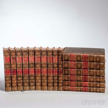 Decorative Bindings, Sets, Sixteen Volumes, Friedrich Melchior von Grimm (1723-1807) & Denis Diderot (1713-1784) Correspondance Littera