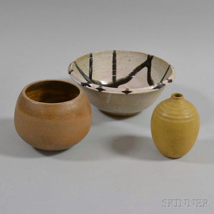 Three Pieces of Art Pottery