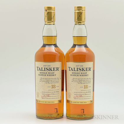 Talisker 18 Years Old, 2 bottles (oc) 
