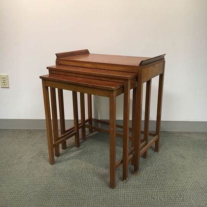 Set of Three Mid-Century Modern Teak Nesting Tables