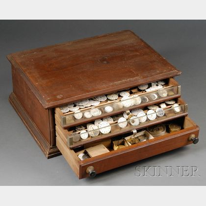 Three-Drawer Watchmaker's Parts Cabinet
