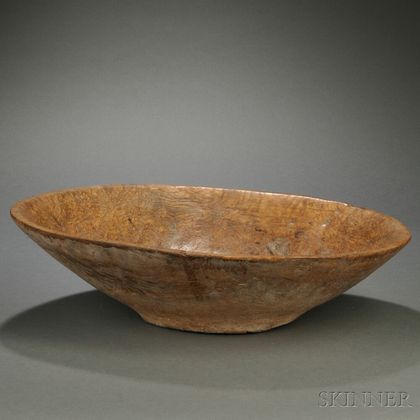 Hand-hewn Oblong Burl Bowl
