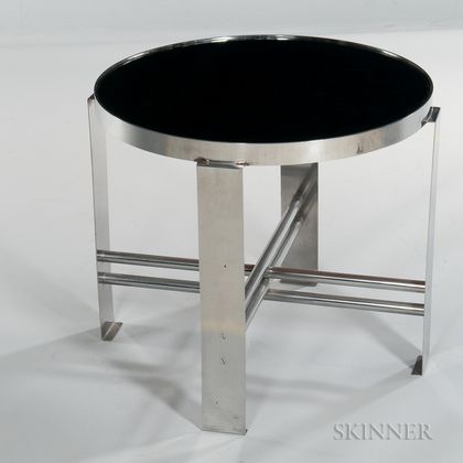 Machine Age-style Round Low Table 