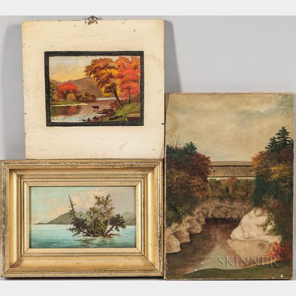Three New England Oil Landscapes