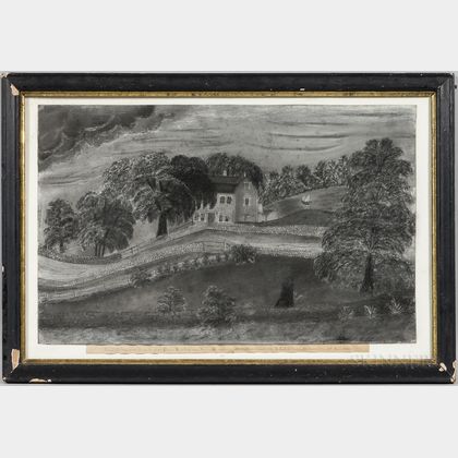 L.J. Elliot (American, Mid-19th Century),Easterly View of the House in Which Count Rumford was Born, in Woburn, Mass., March 26th 1753