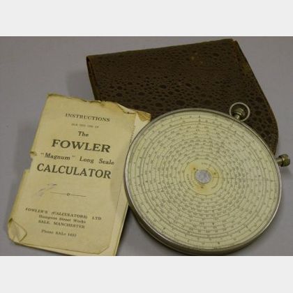 Fowler's "Jubilee Magnum" Extra Long Scale Calculator